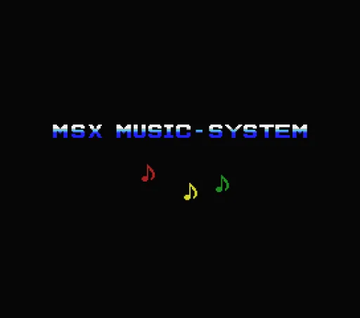 MSX Audio (Japan) (FS-CA1) title screen