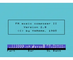 FM Music Composer II title screen
