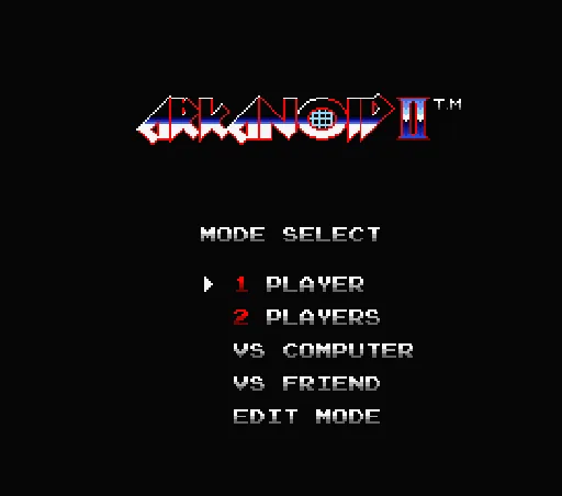 Arkanoid II - Revenge of Doh title screen