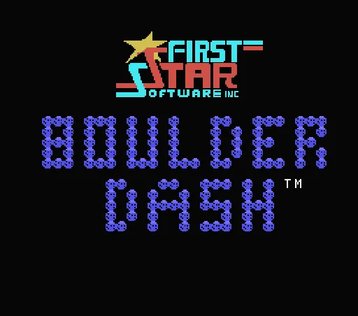 Boulder Dash title screen