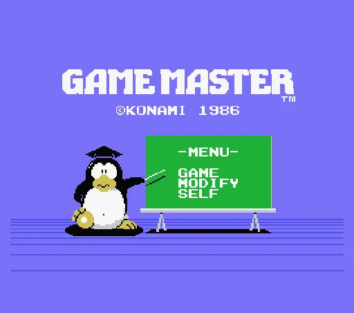Game Master title screen