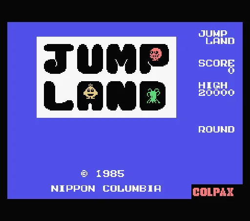 Jump Land title screen