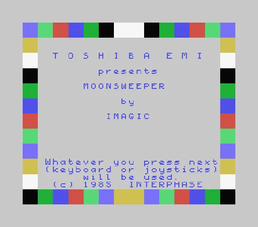 Hayabusa: Moonsweeper title screen