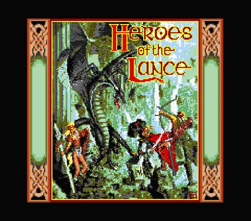Heroes of the Lance title screen
