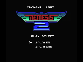 Gradius 2 (Japan, Europe) (En) (Wii U Virtual Console) title screen
