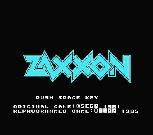 Zaxxon title screen