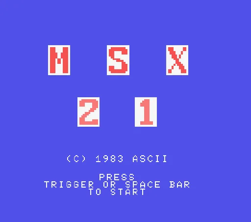 MSX 21 title screen