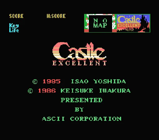 Castle Excellent title screen
