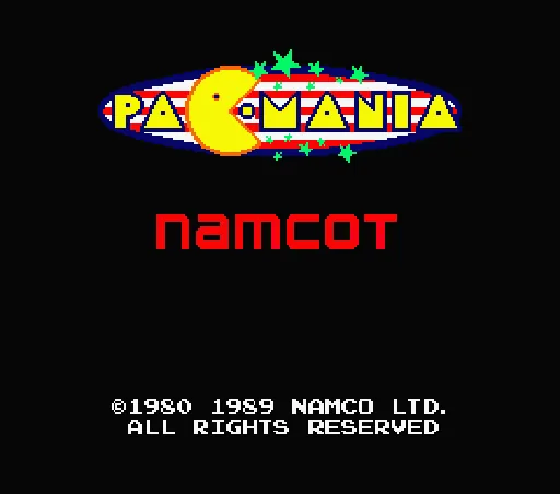 Pac-Mania title screen