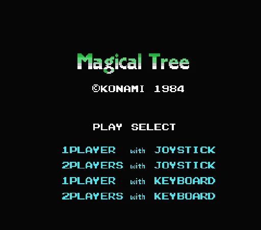 Magical Tree title screen