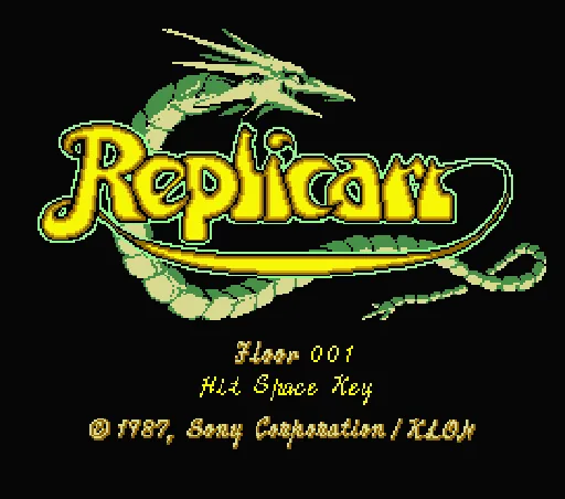 Replicart title screen