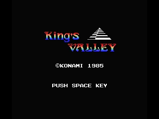 King's Valley title screen