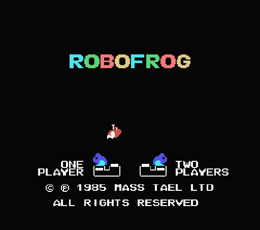 Robofrog title screen