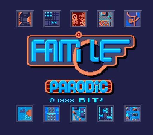 Famicle Parodic title screen