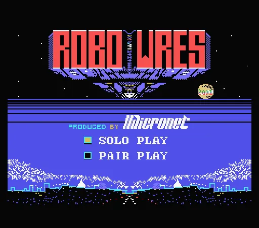 Robo Wres 2001 title screen