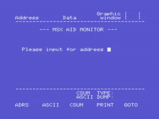MSX-Aid title screen
