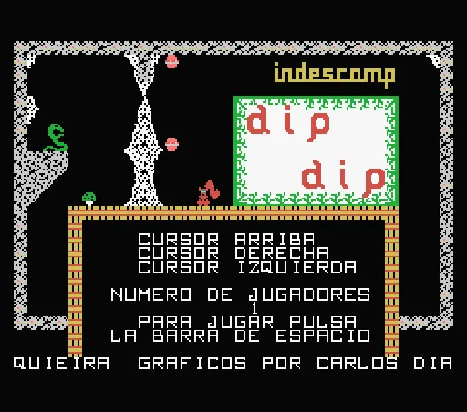 Dip Dip title screen
