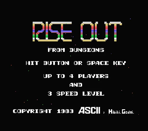 Rise Out from Dungeons title screen