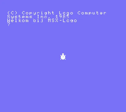 MSX-Logo title screen