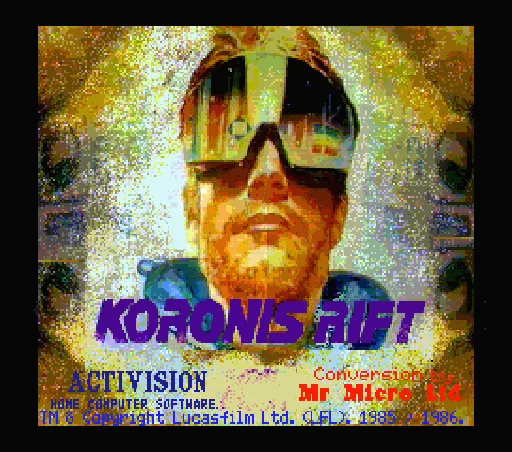 Koronis Rift title screen