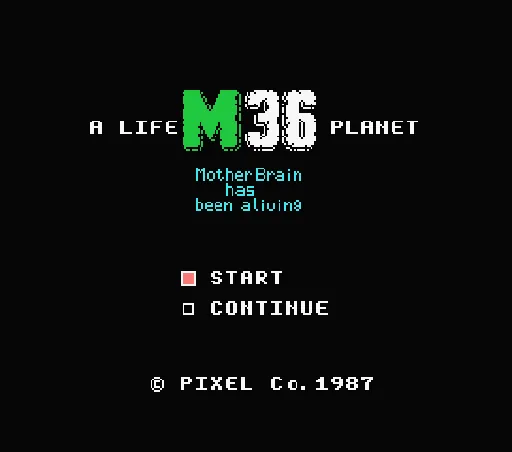M36 - A Life Planet title screen