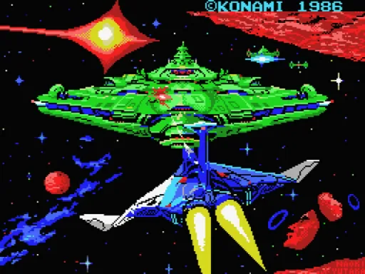 Gradius (Japan) (Wii U Virtual Console) title screen