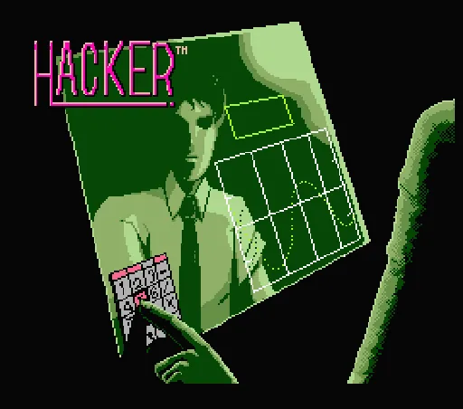Hacker title screen