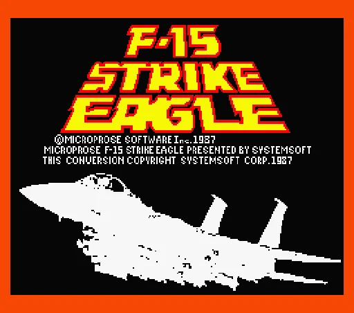 F-15 Strike Eagle title screen