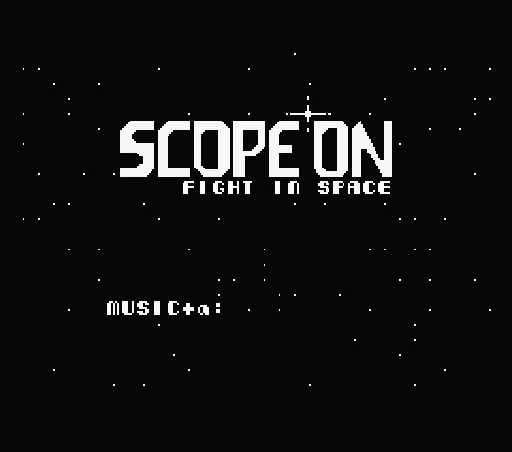 Scope On - Fight in Space title screen