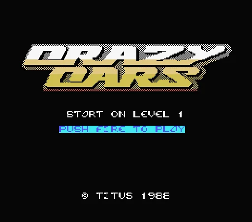 Crazy Cars title screen