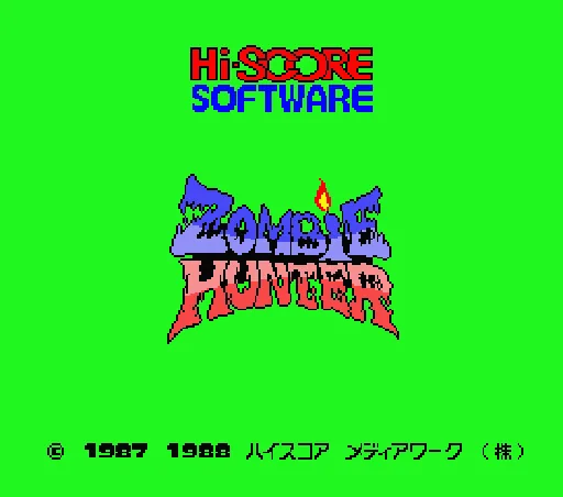 Zombie Hunter title screen