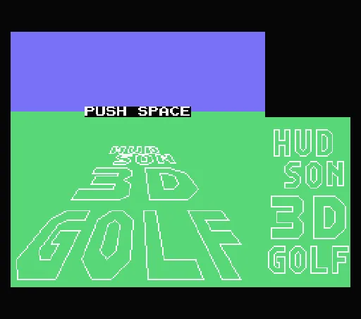 Hudson 3D Golf title screen