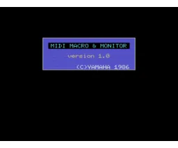 MIDI Macro title screen