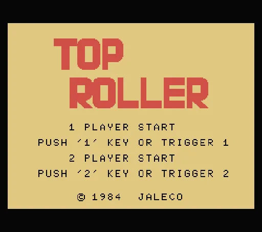 Top Roller! title screen