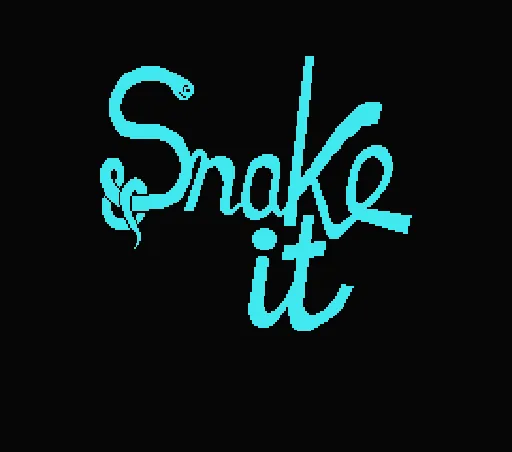 Snake It title screen