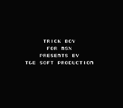 Trick Boy title screen