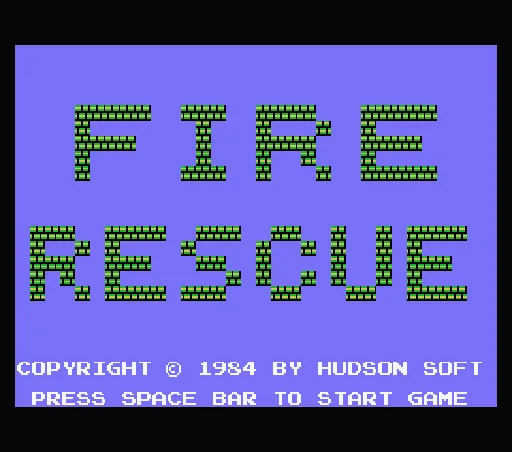 Fire Rescue title screen