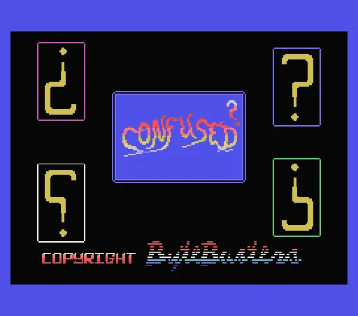 Confused title screen