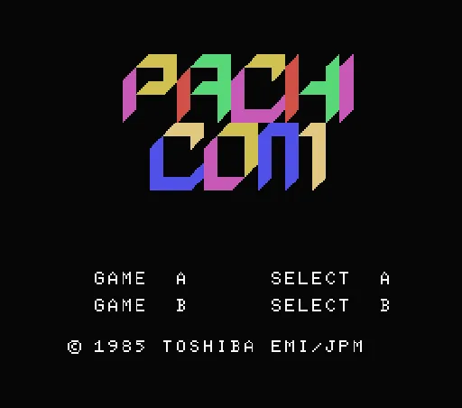Pachicom title screen