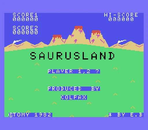 Saurus Land title screen