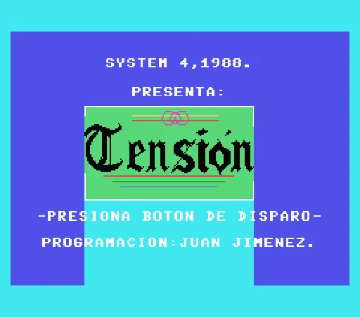 Tension title screen