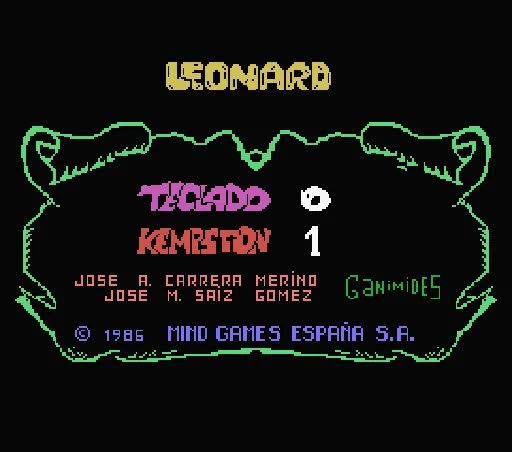 Leonard title screen