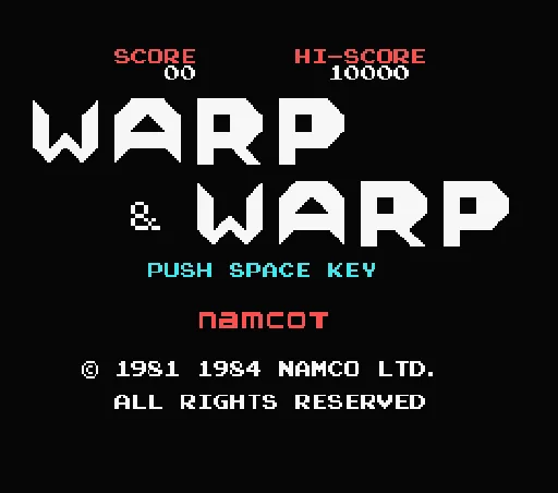 Warp & Warp title screen