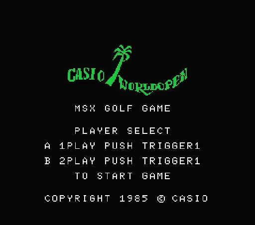 Casio World Open title screen