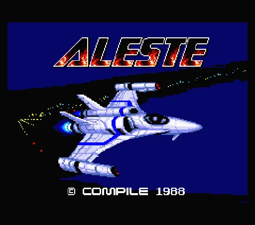 Aleste title screen