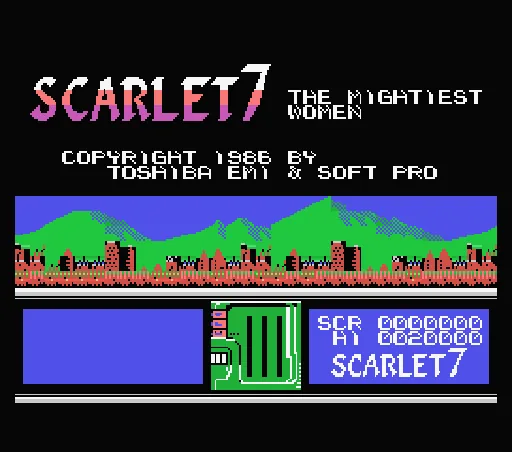 Scarlet 7 - The Mightiest Women title screen