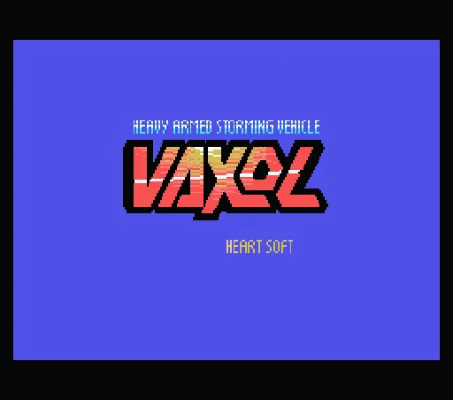 Vaxol - Heavy Armed Storm Vehicle title screen