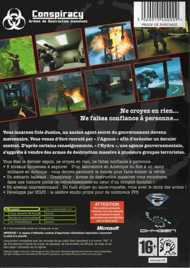 Conspiracy: Weapons of Mass Destruction box back