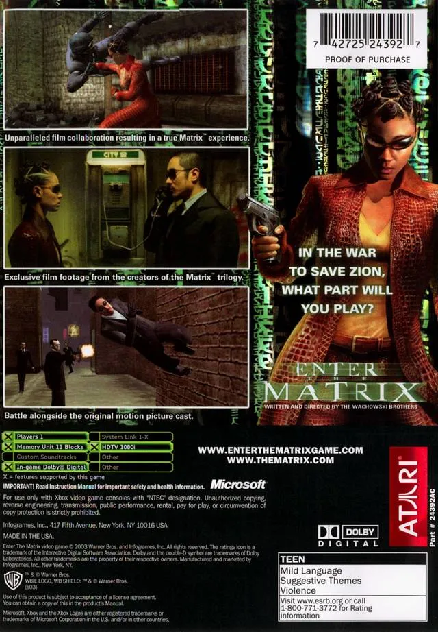 Enter the Matrix box back