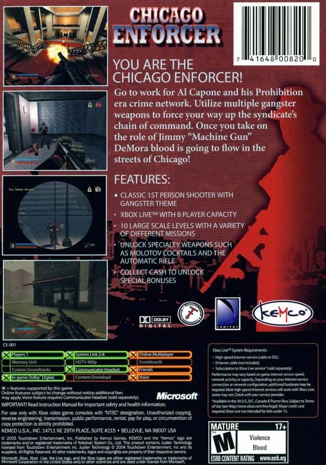 Chicago Enforcer box back